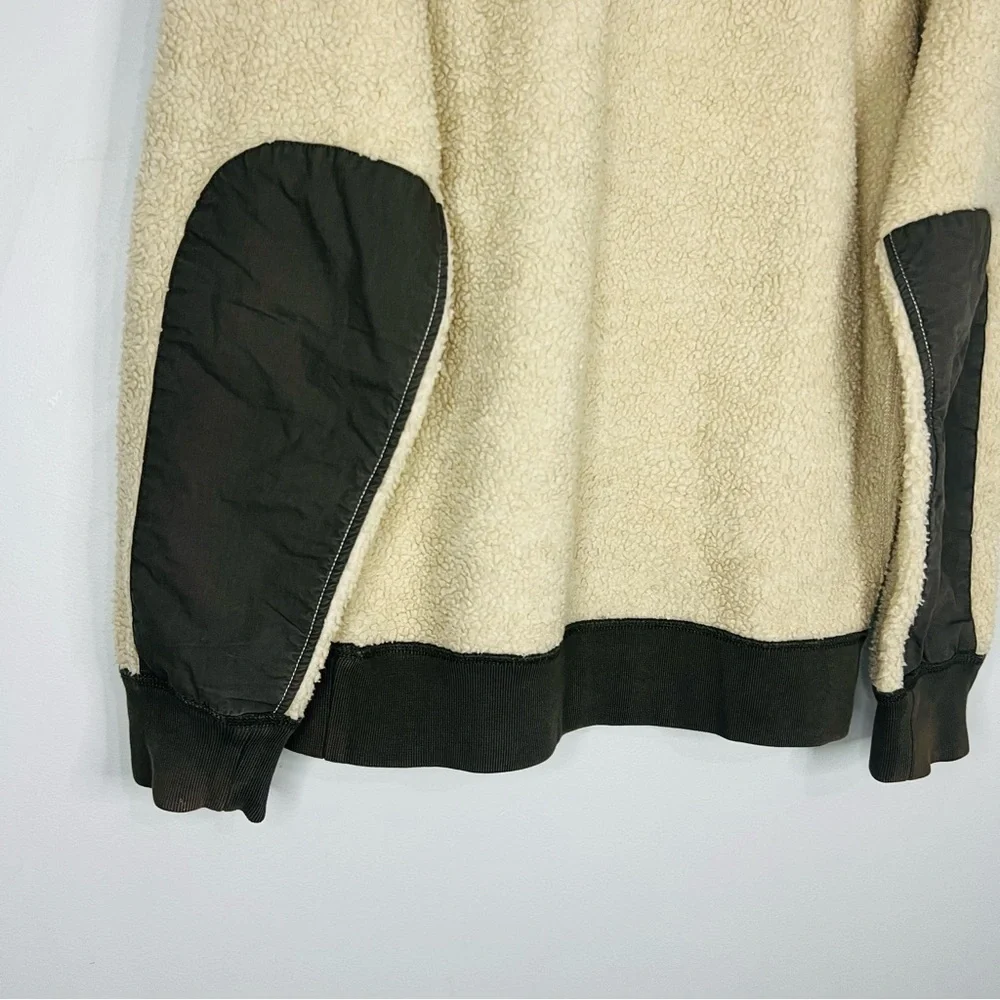 J. Crew Sherpa 1/4 Zip Pullover Sweater Large